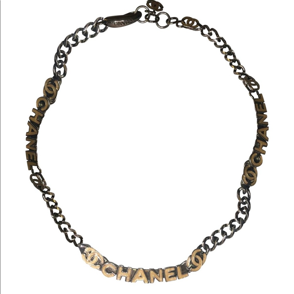 Vintage 2000 T Chanel CC necklace